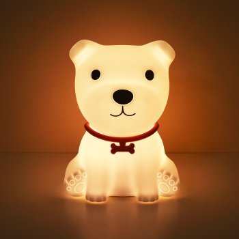 Kid's Silicone LED RGB Light Night Lamp, Dog