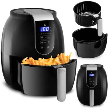 Air Fryer with Display Berdsen BD-651, 2.6 L, 1300 W, Black