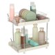 2-Tier Acrylic Organiser with Sliding Drawers for Desk Kitchen and Bathroom
