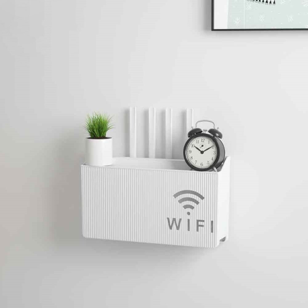 Wifi router shelf holder white (1)
