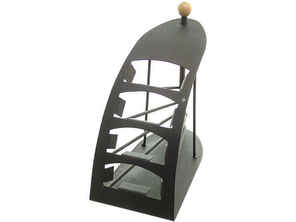 Remote Control Holder and Phone Stand, 4-Slot Metal Desk Organizer, Black (0)
