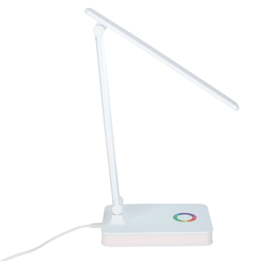 Touch Control LED Desk Lamp with USB Power and Adjustable RGB Backlight (2)