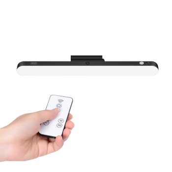 Magnetic LED Desk Lamp XO YH08B with Remote, 1200mAh Rechargeable, Black