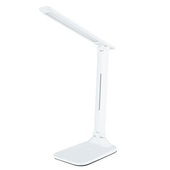 Adjustable Desk LED Lamp Folding Reading Night Table Lamp, White