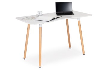 Modern Computer Desk for Home Office and Study ModernHome, White