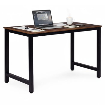 Computer Desk 120x60 cm for Home Office Study ModernHome, Dark Walnut