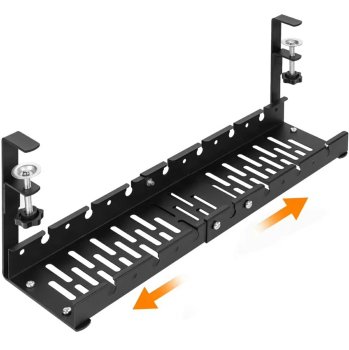 Cable organizer under desk top