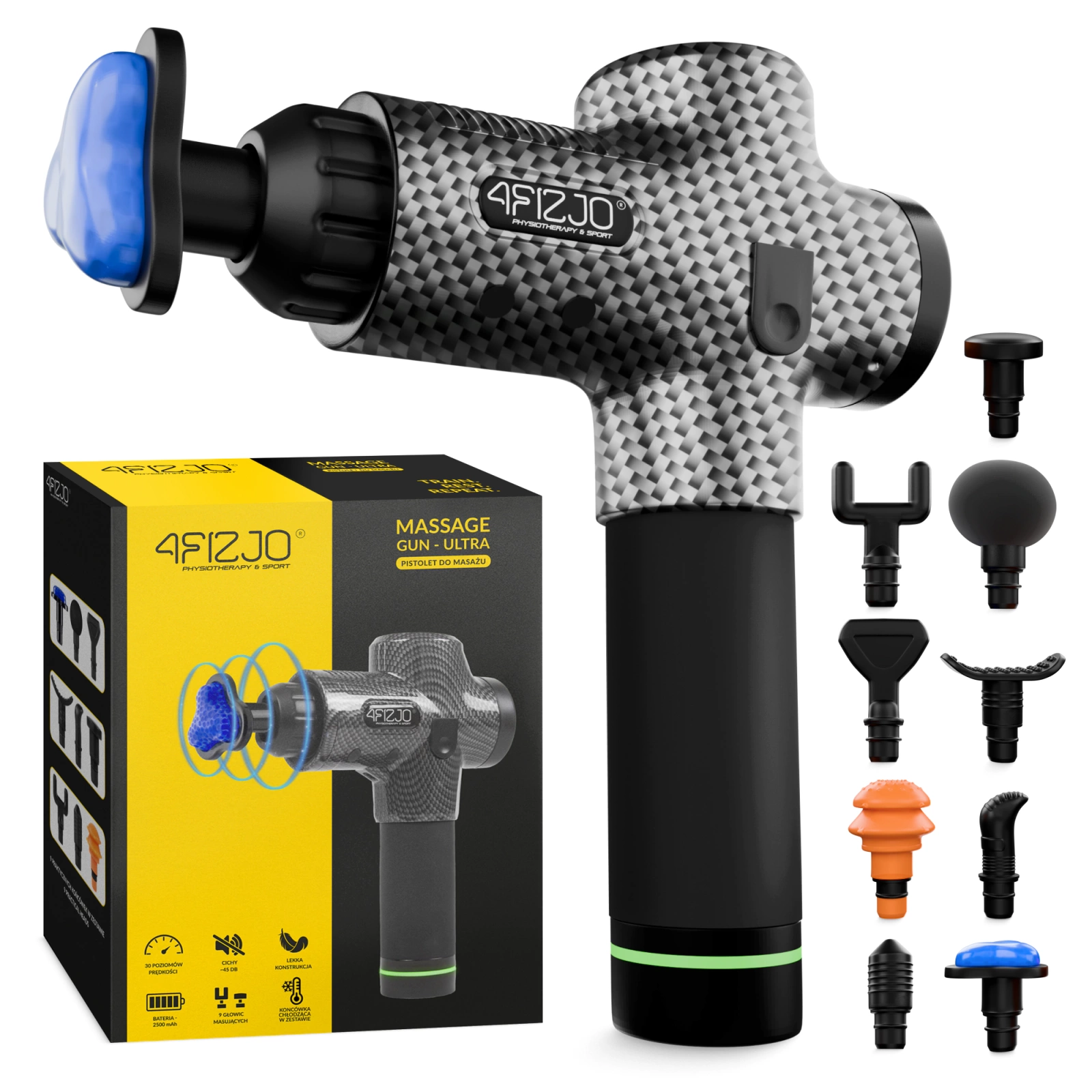 MASSAGE GUN ULTRA Deep Tissue Massager with Cooling Tip