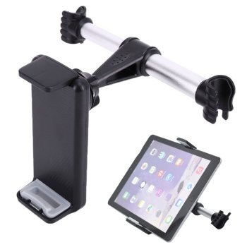 Car Headrest Mount for Tablet and Phone, Black