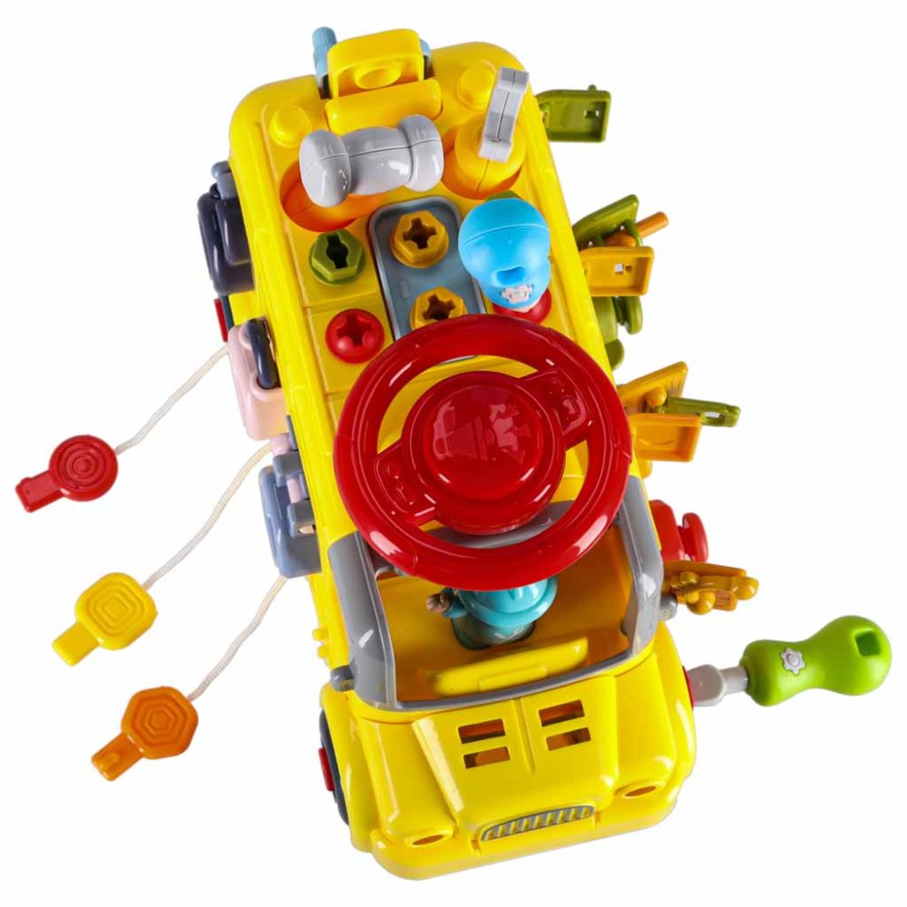 Take-Apart STEM Toy Bus 6-in-1 Construction Set with Tools for Kids (3)