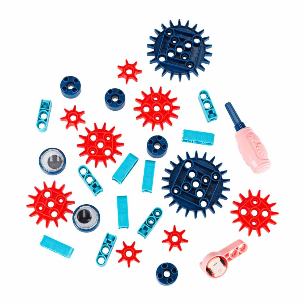 Motorized Building Blocks STEM Construction Toy for Kids 116 Piece Engineering Kit (0)