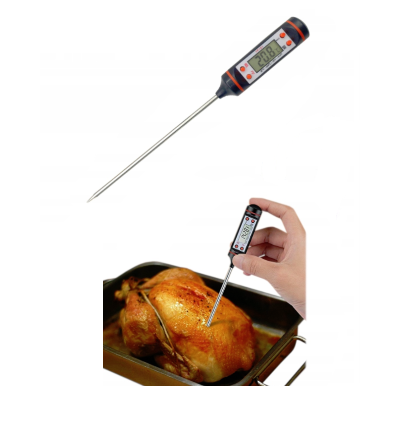 Digital Kitchen Thermometer with Probe, 23.5 cm