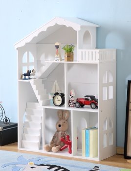 LULILO Children's Bookshelf Wardrobe Toy House, 116cm