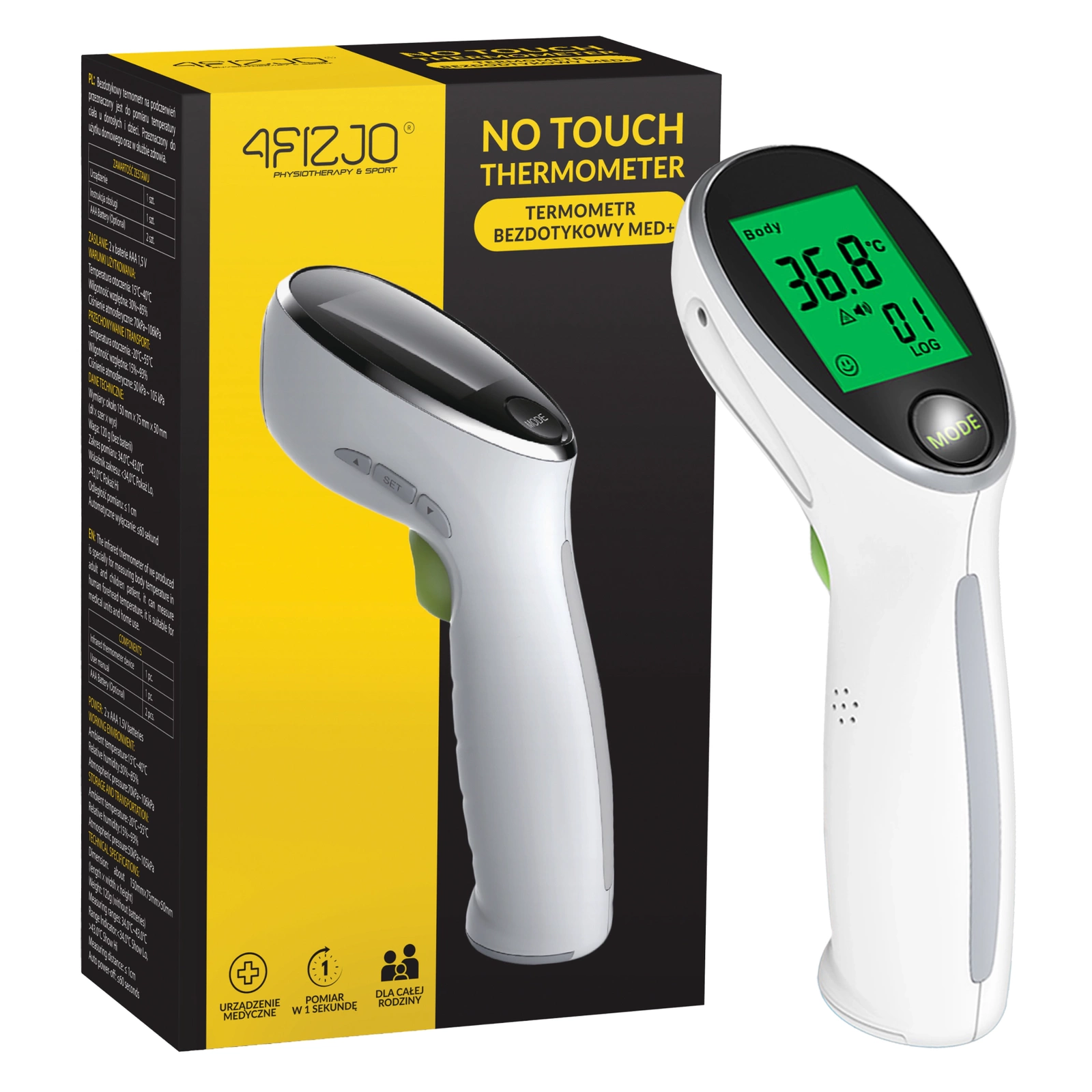 MED+ 4FIZJO Non-Contact Infrared Thermometer
