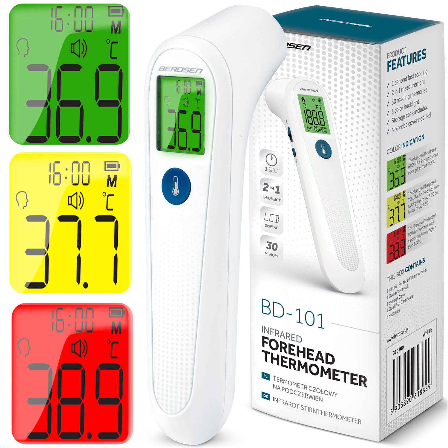 Berdsen BD-101 Non-Contact Infrared Forehead Thermometer