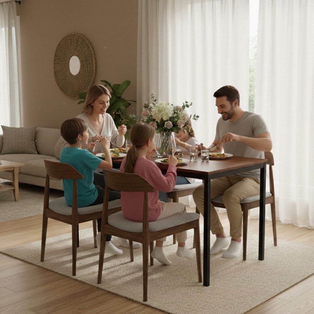 ModernHome Kitchen Table for 4-5, Home Office Computer Desk 120x60 cm (0)