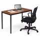 ModernHome Kitchen Table for 4-5, Home Office Computer Desk 120x60 cm