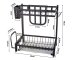 2-Tier Dish Drying Rack, Black