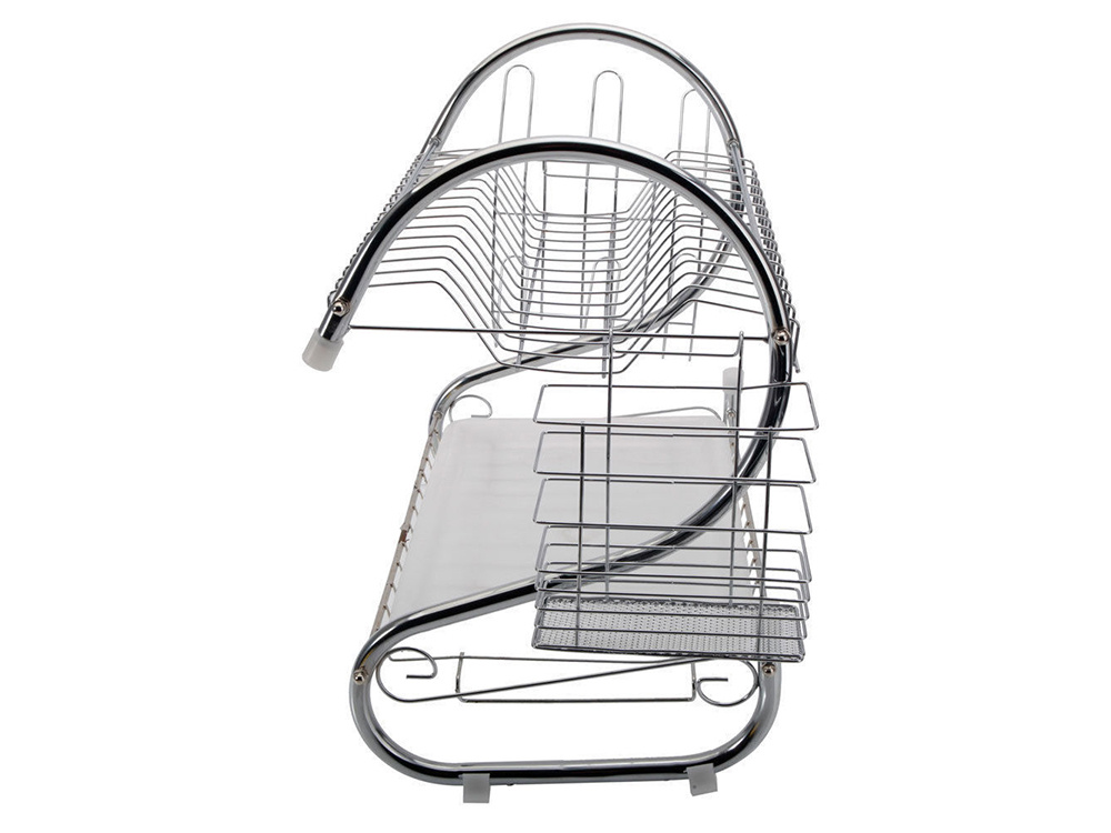 Double Metal Dish Dryer Rack Shelf (4)