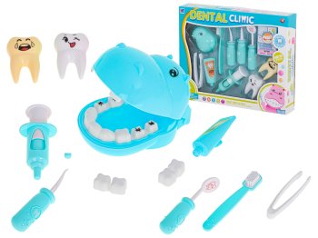 Kids Educational Toy Doctor Set, Hippo at Dentist