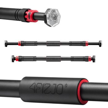 4Fizjo Adjustable Pull Up Bar for Doorway Portable Workout Body Training Fitness for Home Gym