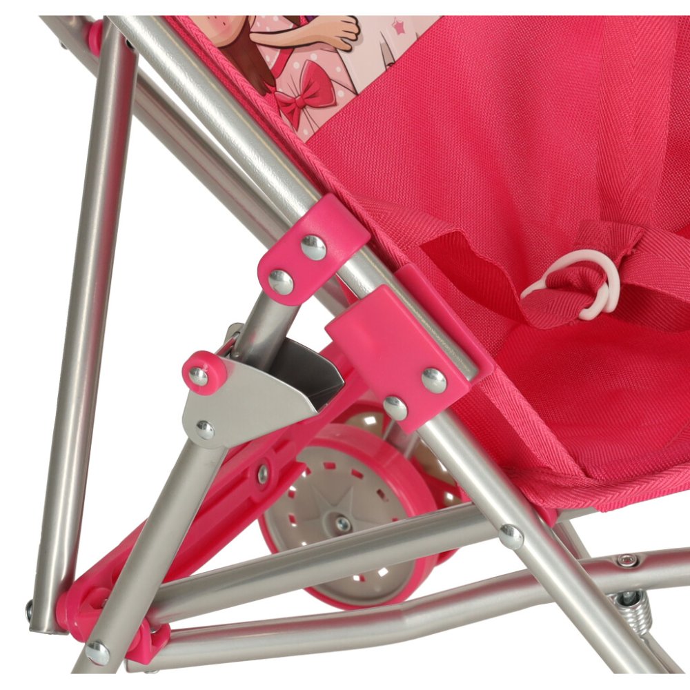 Baby Foldable Toy Stroller for Dolls, Pink (0)