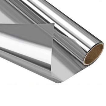 One-Way Mirror Window Film for Daytime Privacy 80x100cm, Light Blue Silver