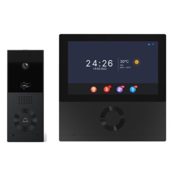 Smart Video Doorphone Tuya Wi-Fi 2-Wire System, 7" Touch Screen, RFID