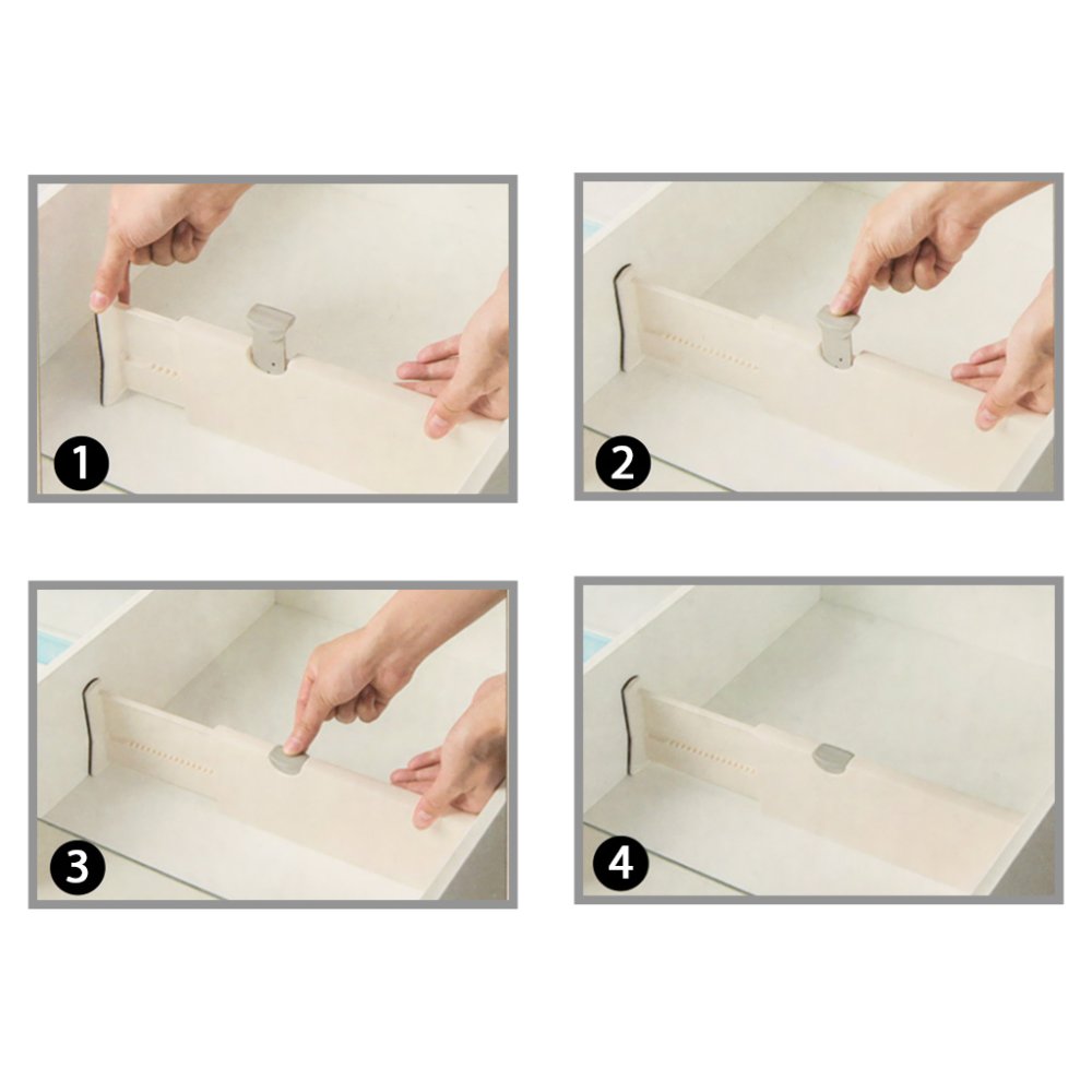 Drawer Organiser Adjustable Plastic Separator 38-54.5cm, 1 Piece (4)