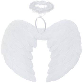 Angel Wings and Halo Costume Set Ruhhy 26479, White