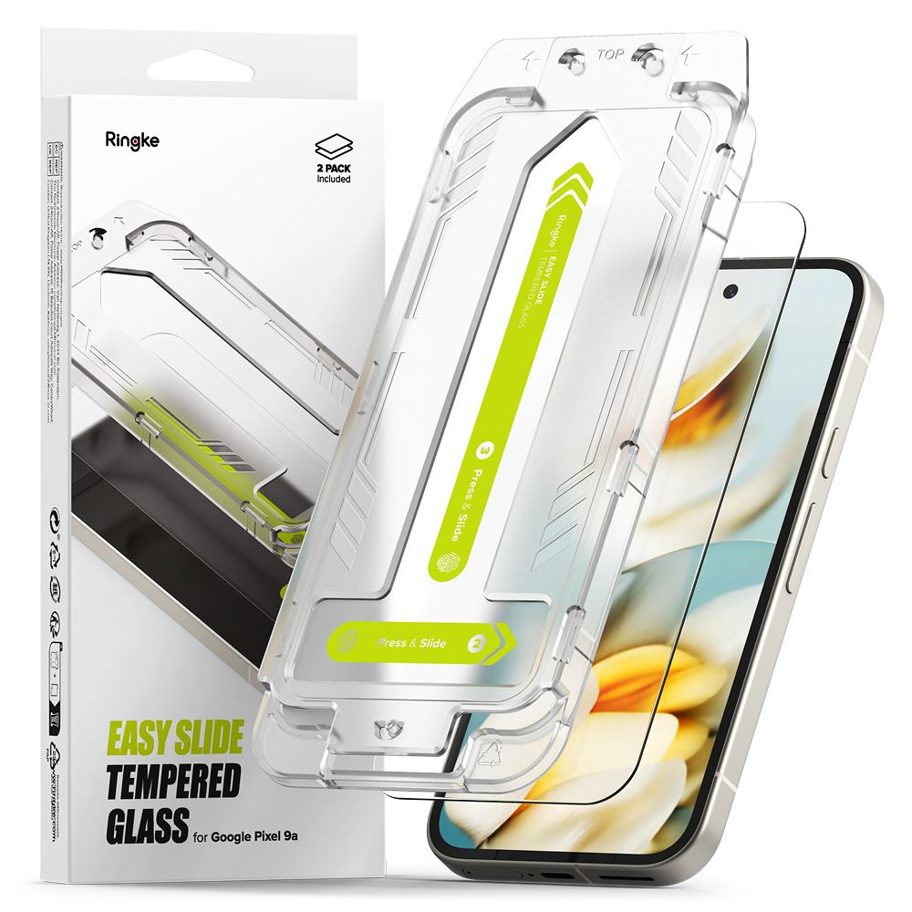 Ringke Easy Slide 2-pack tempered glass Google Pixel 9A