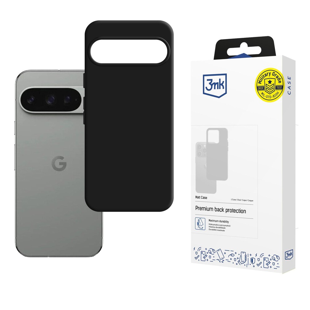 Google Pixel 10 / 10 Pro 3MK Matt Case Cover, Black