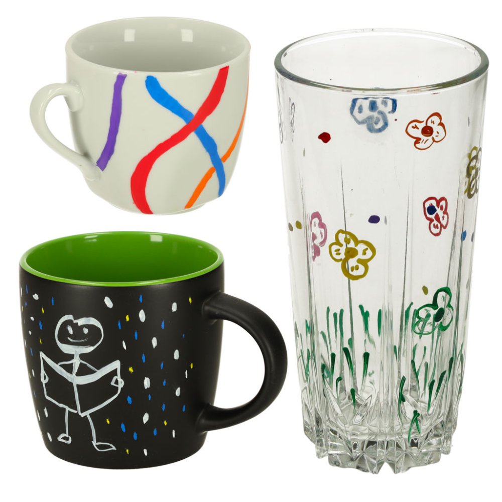 Markers for Glass, Ceramics and Chalkboards, 12 Pcs (11)