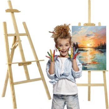 Wooden Artists Easel Stand for Painting Drawing and Display