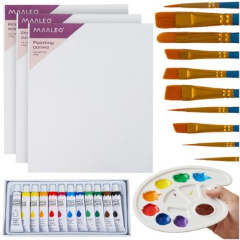 Maaleo 26-Piece Acrylic Art Painting Set with Canvases 26338