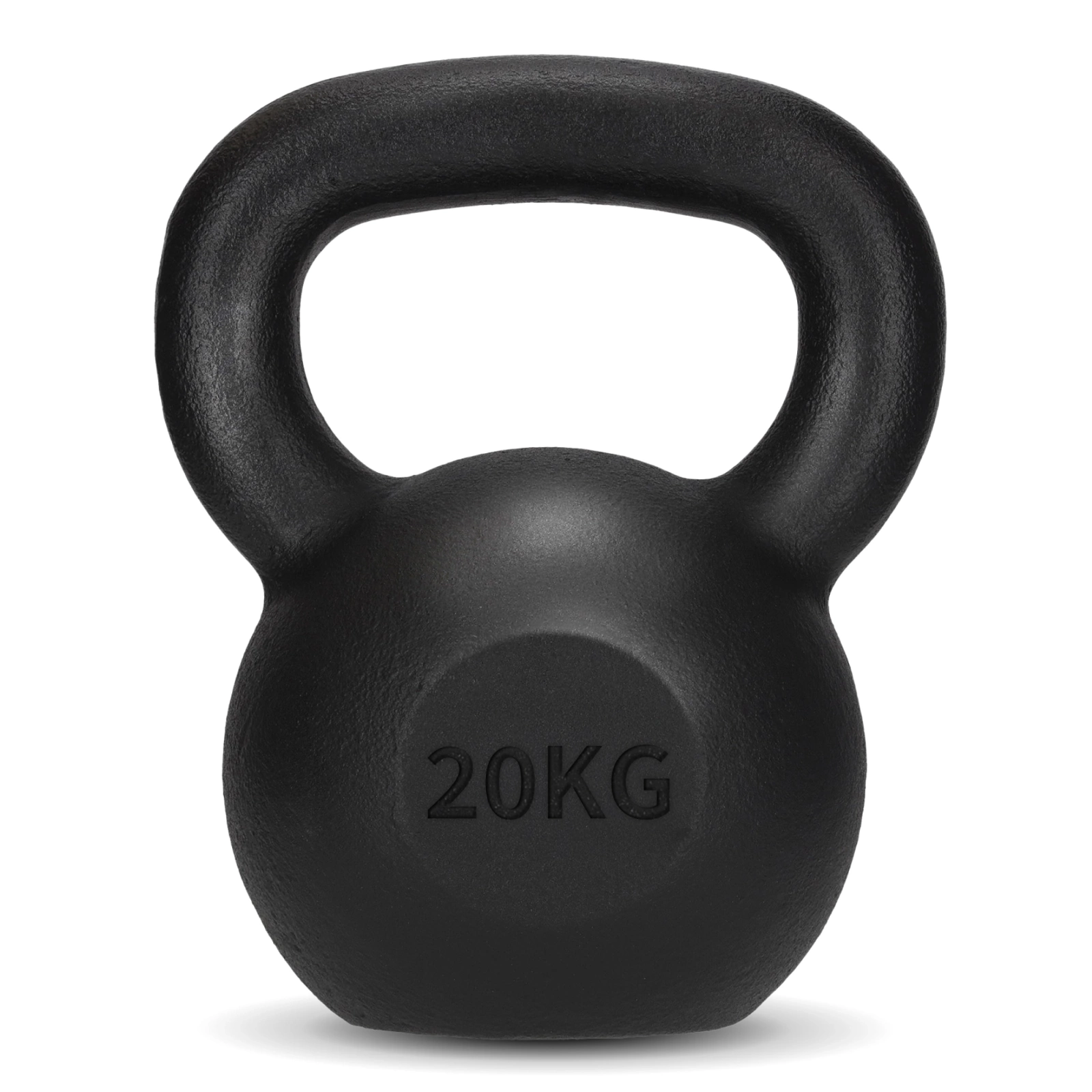 Cast Iron Kettlebell 20 kg 4FIZJO Strength Training, black (3)
