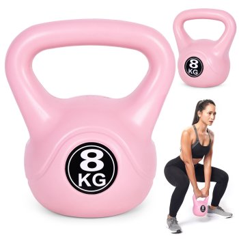 ModernHome 8 kg Kettlebell for Strength Training and Fitness, Pink