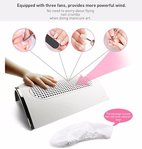Manicure Nail Dust Collector, White, 40 W (0)