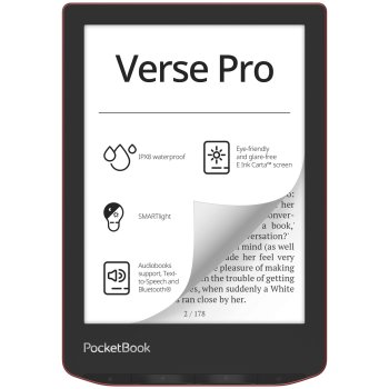 PocketBook Verse Pro eReader eBook 16GB, Passion Red
