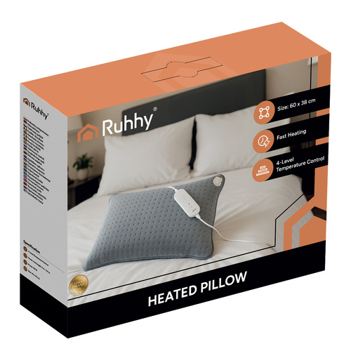 Ruhhy Electric Heating Pad for Back Pain Relief 26221, 60x38 cm, Grey (0)