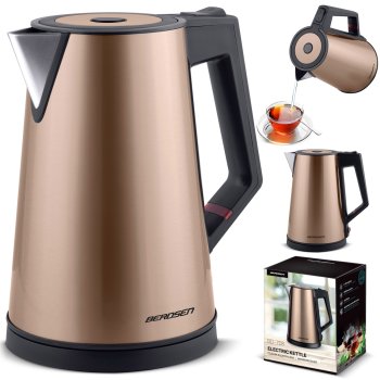 Electric Kettle Berdsen BD-708, 1.7 L, Copper