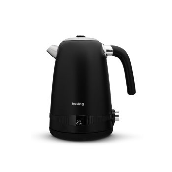 Huslog Retro Electric Kettle with Temperature Control 1.7L 2200W, black
