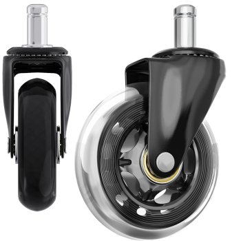 Rubber Chair Wheel with Bearings 11mm, 1 Piece in a Set