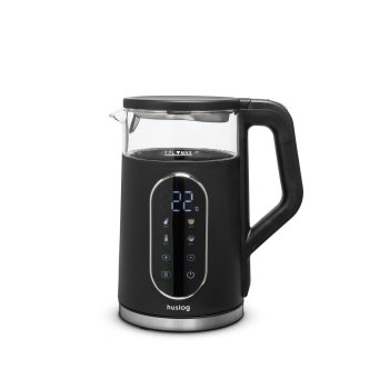 Huslog Glass Electric Kettle Touch Panel 1.7L 2200W, black