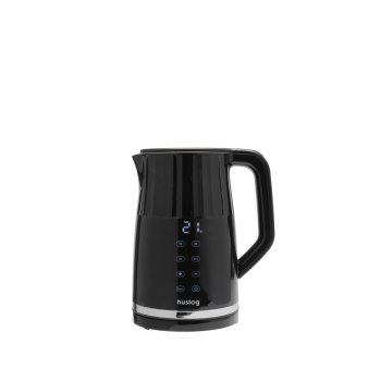 Huslog Ribbed Electric Kettle Touch Panel 1.7L 2200W, black