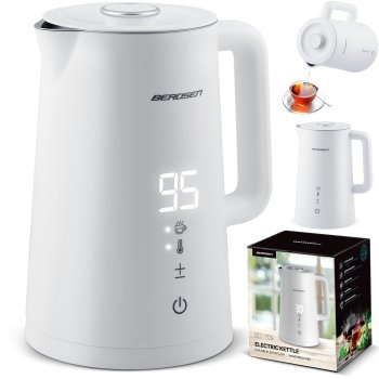 Electric Kettle Berdsen BD-709, 1.7 L, White