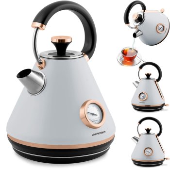 Berdsen BD-701 Electric Kettle with Thermometer, 1.7 L, Grey