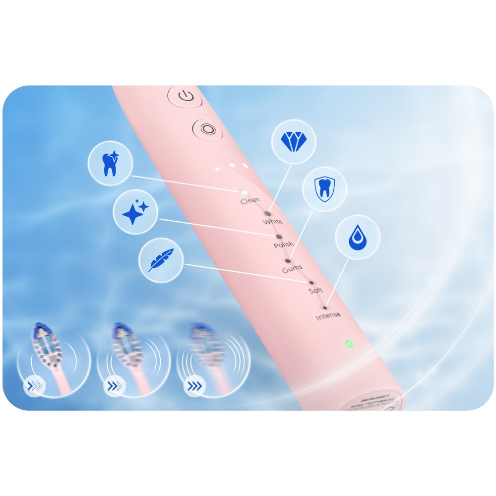 Berdsen Galaxy Sonic Electric Toothbrush, pink (3)