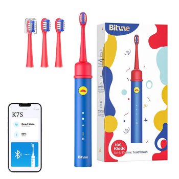 Bitvae BVK7S Kids Sonic Toothbrush with App and Tips (blue)