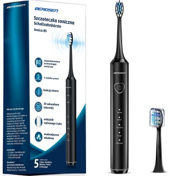 Berdsen Sonica B5 Sonic Electric Toothbrush, Black
